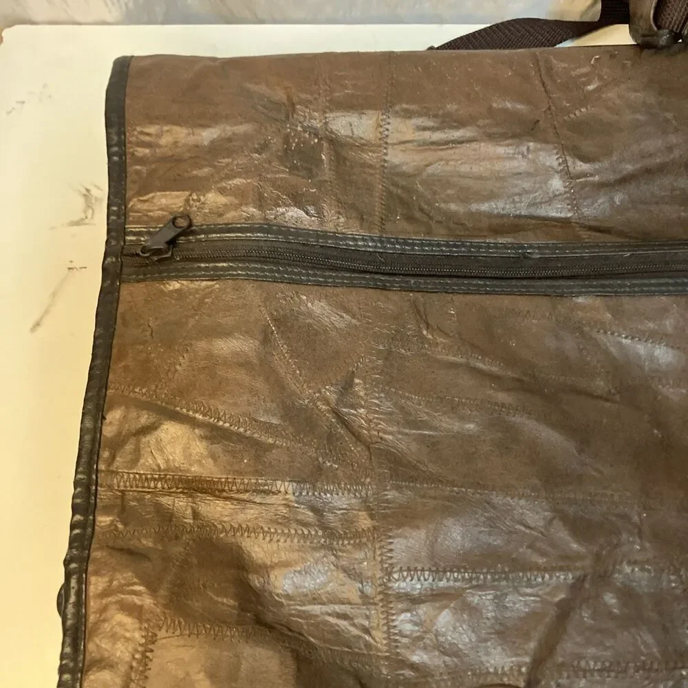 Potomac Leather Goods Company Genuine Leather Garment Travel Bag